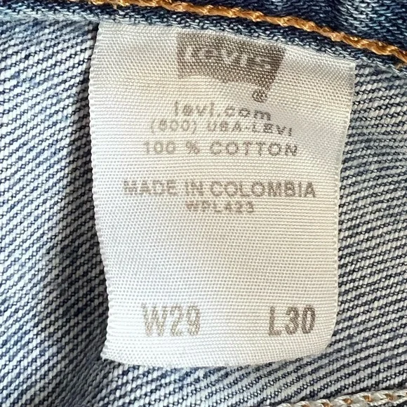 Levi’s Vintage 501 distressed cutoff denim shorts Size 29 - Picture 9 of 12